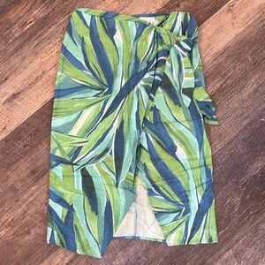 Skirt Green and Blue Tropical Sarong